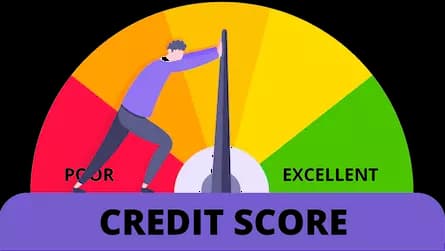 Man pushing credit score up